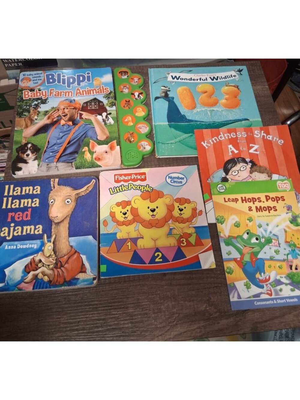 Preschool Story Book Bundle Llama Blippi Counting Manners